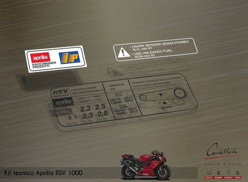Kit adesivi aprilia - rsv, 1000